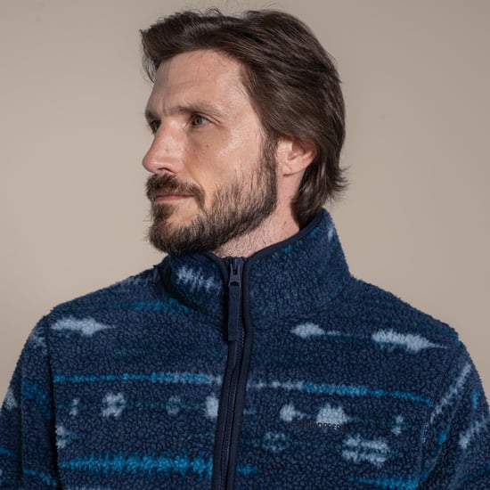 Craghoppers Mens National Trust Rawthey Fleece Top (Blue Navy) - Image 6