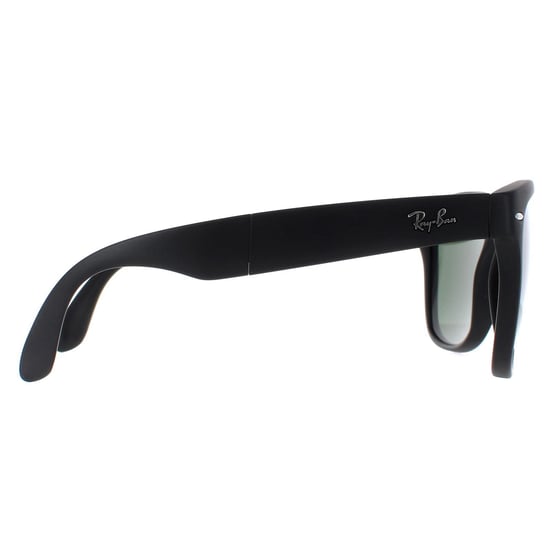 Ray-Ban Sunglasses Folding Wayfarer 4105 Matt Black Green 601S 54mm - Image 4