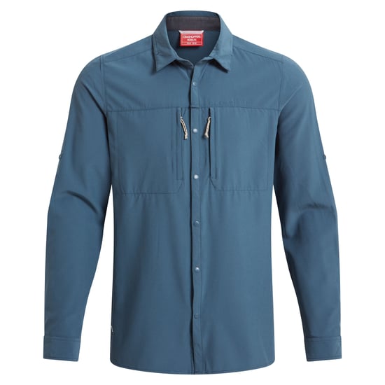 Craghoppers Mens Nosilife Long-Sleeved Shirt (Blue Stone) - Image 2