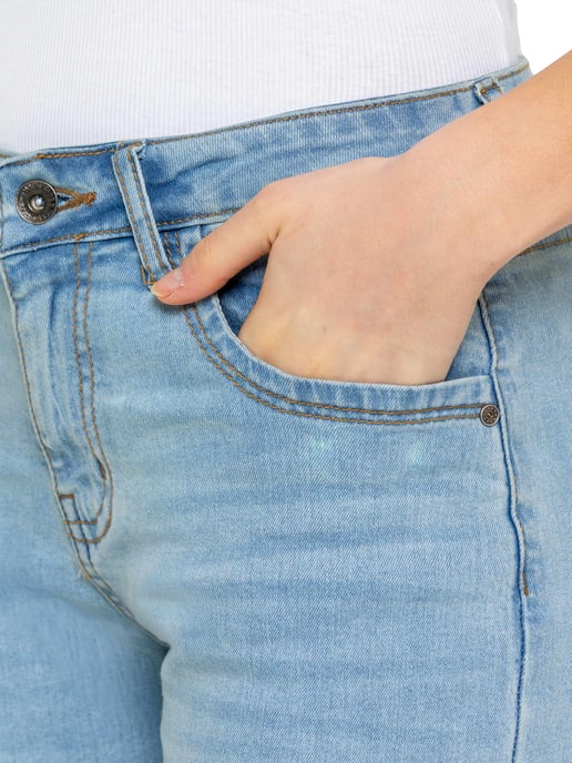 Enzo | Womens Long Denim Shorts - Image 5