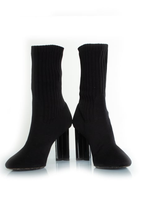 Louis Vuitton Silhouette black fabric boots - Image 6