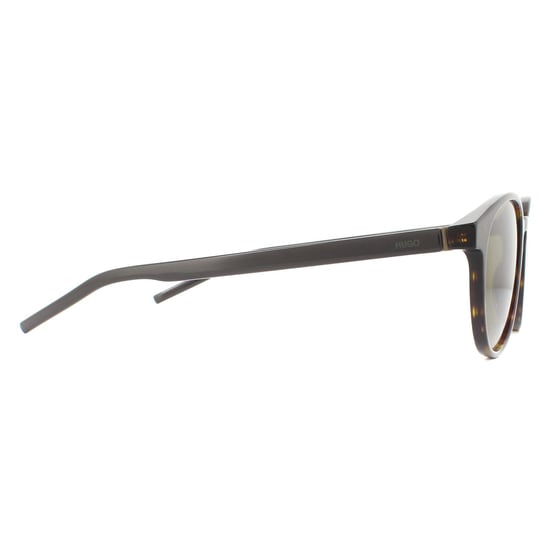Hugo van Hugo Boss Round Mens Havana groene zonnebril - Image 4