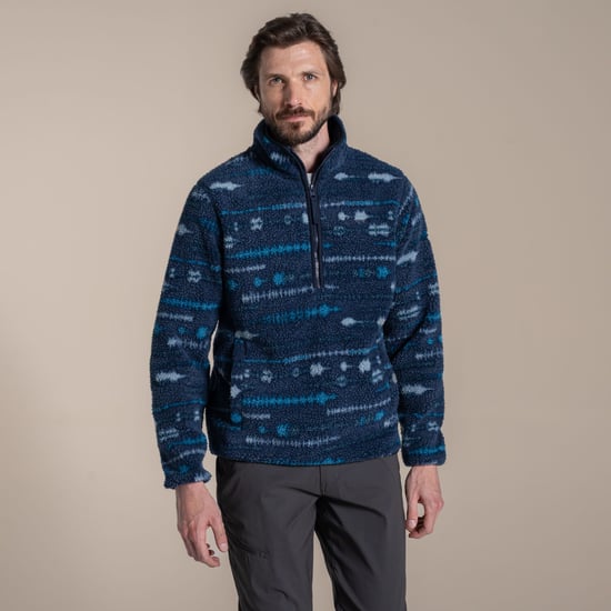 Craghoppers Mens National Trust Rawthey Fleece Top (Blue Navy) - Image 4