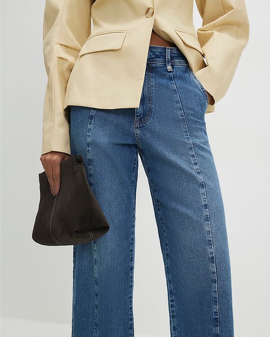River Island Womens Cropped Jeans Blue Denim Zip Hook - Image 4