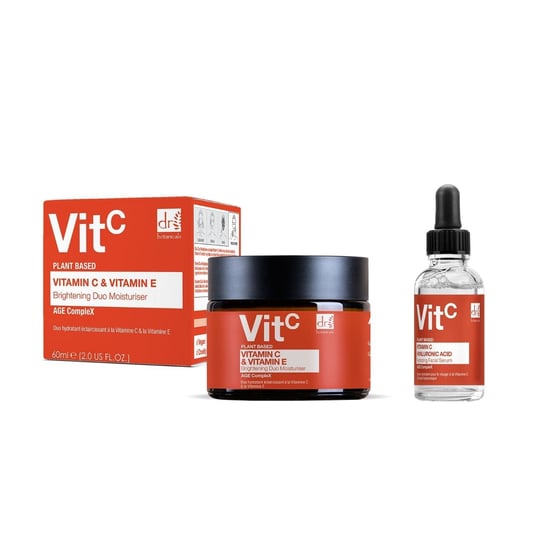 Dr. Botanicals Anti-Ageing Vitamin C Duo Moisturiser & Facial Serum Kit for Acne, Blemishes, Large Pores, Brightening - Image 4