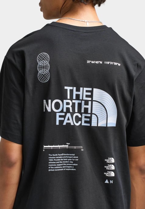 The North Face Mens M Graphic Relaxed SS Tee in Black - Image 5
