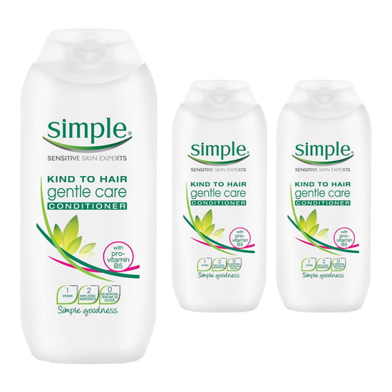 Simple Kind to Hair Gentle Care Conditioner 200ml, 3 Packs for Sensitive Scalp - Image 1