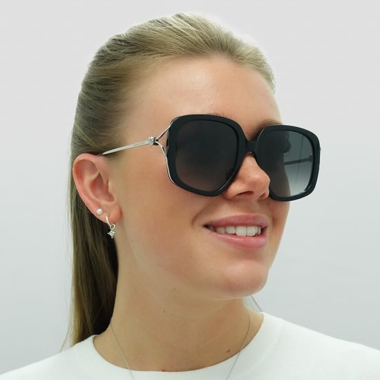 Alexander McQueen Square Womens Black Silver Grey Gradient AM0374S - Image 5