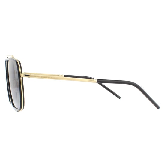 Dolce & Gabbana Sunglasses DG2220 02/81 Gold and Black Brown Gradient Polarized - Image 3