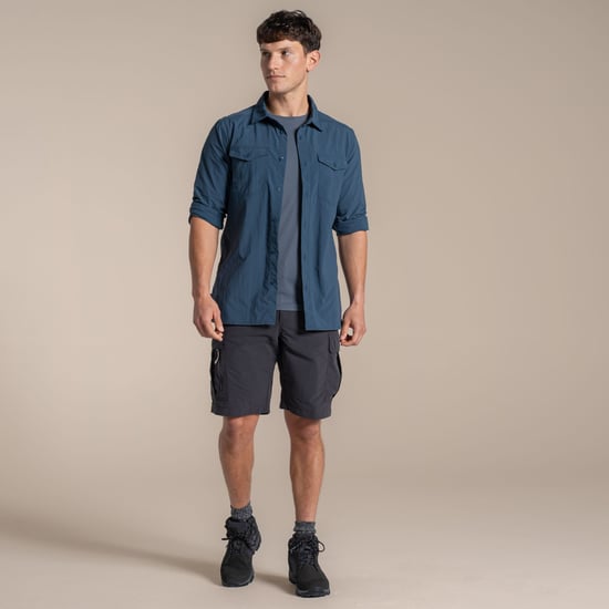 Craghoppers Mens Loukkos Nosilife Shirt (Blue Stone) - Image 4