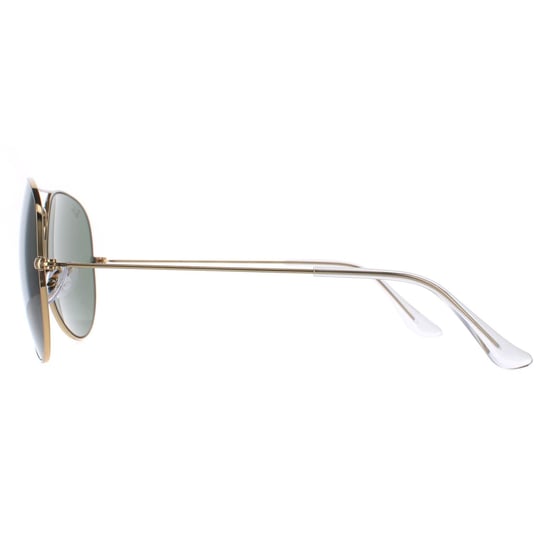 Ray-Ban Sunglasses Aviator 3025 001 Gold Green 62mm - Image 3