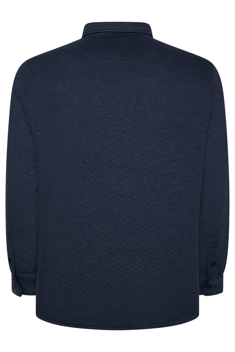 Virgil Quilted Overshirt in Blue - Image 3