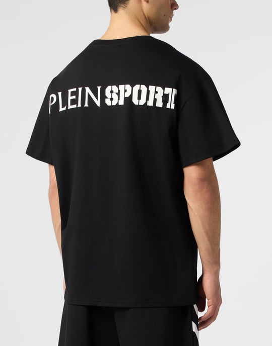 Vanlig t-shirt med skrapmönster - Image 3