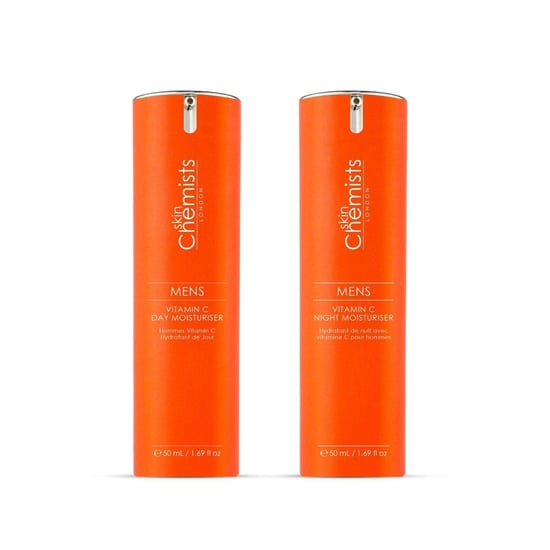 skinChemists Anti-Ageing Men's Vitamin C Day & Night Routine for Brightening, Dark Spots - Image 1