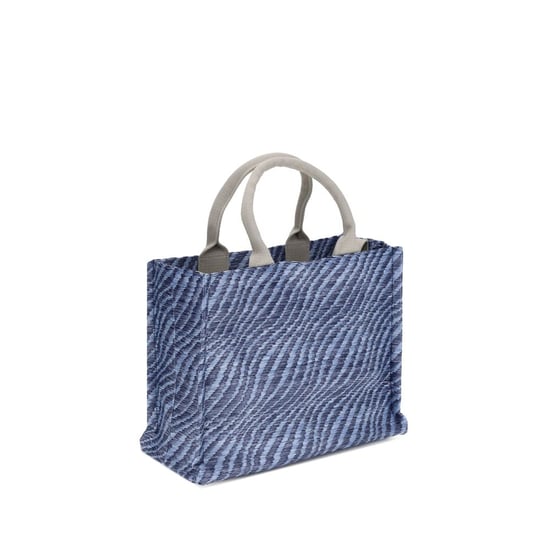Marni Blauwe Stoffen Schoudertas - Image 3