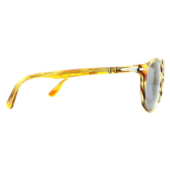 Persol Solglasögon 3152 9043/56 Brun Randig Gul Blå Anti-Glare - Image 4