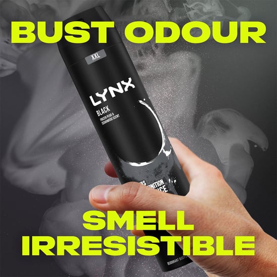 Lynx XXL Black 48-Hour High Definition Fragrance Body Spray Deodorant, 250ml - Image 5