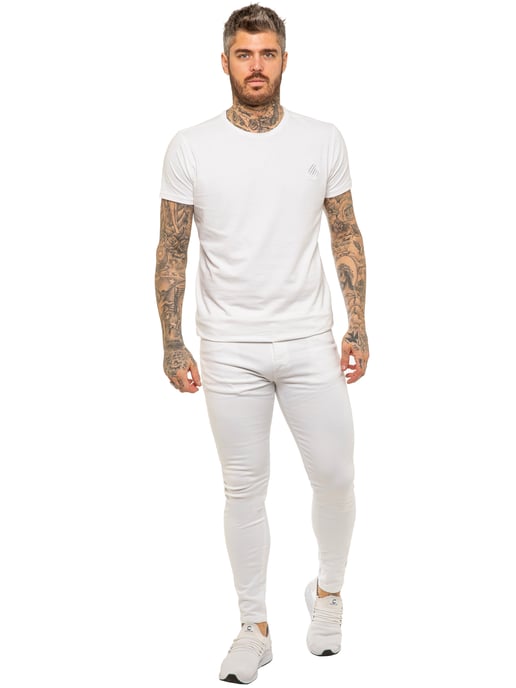 Enzo Mens Skinny Super Stretch Denim Jeans - Image 6