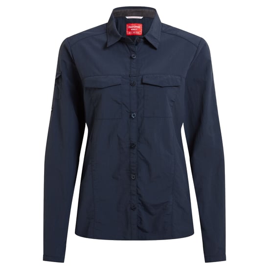 Craghoppers Dames/Dames Adventure III Nosilife Shirt Met Lange Mouwen (Blauwe Marine) - Image 2