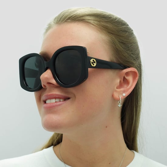 Gucci Round Womens Black Grey GG1257S - Image 6