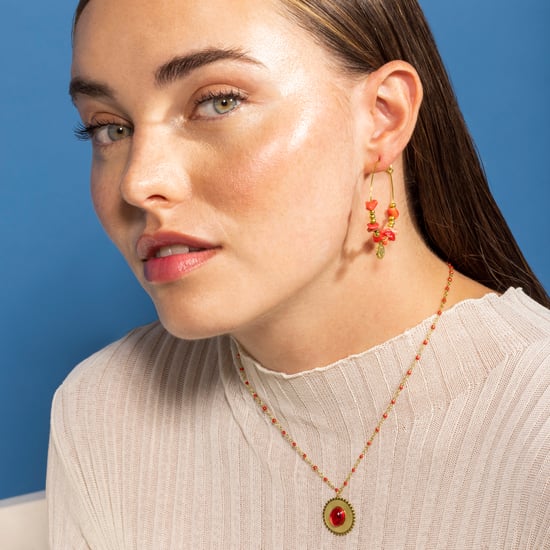 Luxenter Coral-halsband med 18K gult guld - Zarwa - Image 4