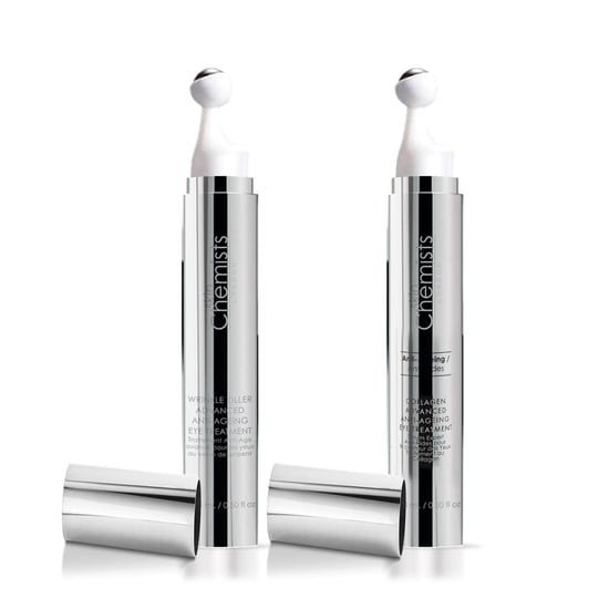 skinChemists Anti-Ageing Collagen & Caviar Eye Treatments Duo Pack for Loss of Firmness, Fine Lines, Wrinkles - Image 1
