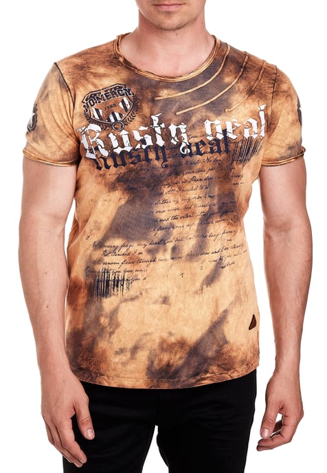 T-shirt in kleur met logo-print in de stijl van Tie Dye Batik - Image 3