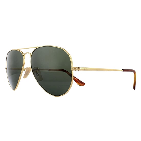 Ray-Ban Sunglasses Aviator Metal II RB3689 914731 Gold Green - Image 2