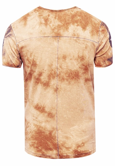 T-shirt in kleur met logo-print in de stijl van Tie Dye Batik - Image 2