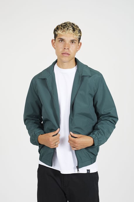 Green Lightweight Harrington Style Jacket - Image 1