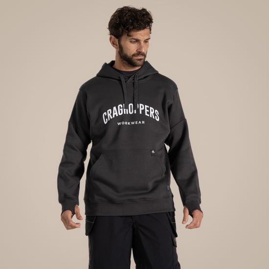 Craghoppers Mens Workwear Oulston Hoodie (Kolgrått) - Image 5