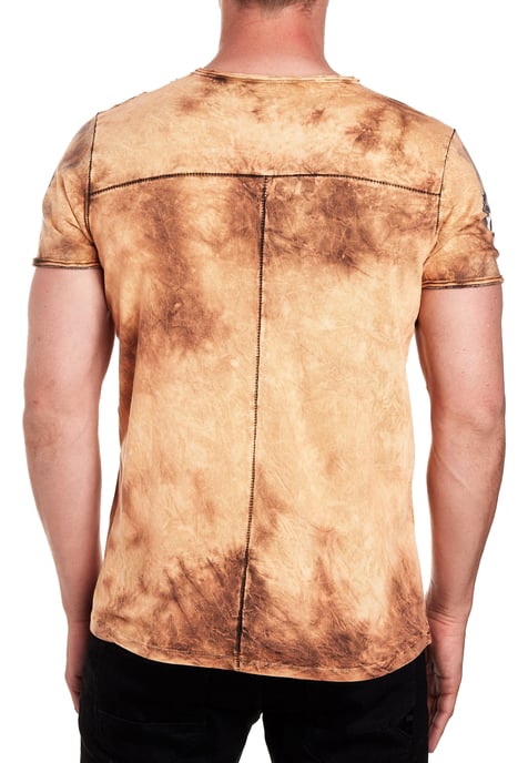 T-shirt in kleur met logo-print in de stijl van Tie Dye Batik - Image 4