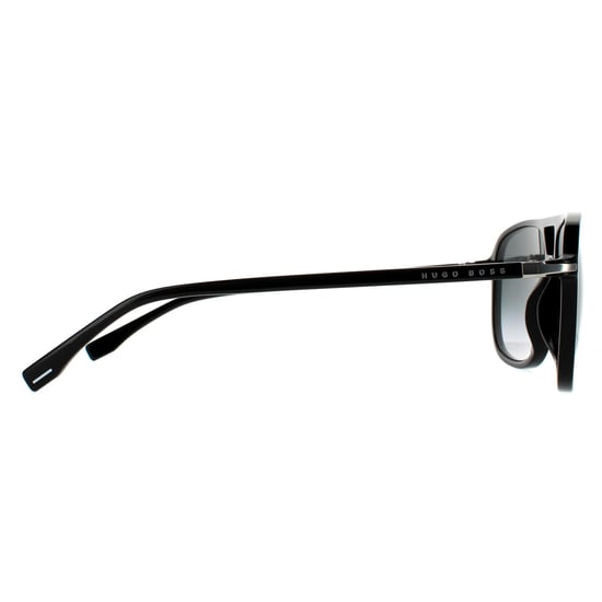 Hugo Boss Aviator Mens Shiny Black Grey Gradient 90041091 - Image 4