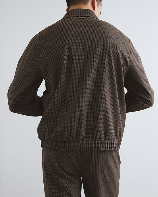 River Island Mens Jacket Brown Regular Fit Puppytooth Graphic - Image 4