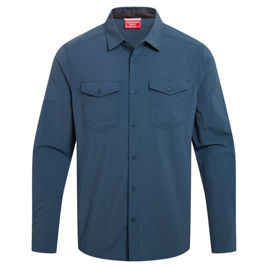 Craghoppers Mens Loukkos Nosilife Shirt (Blue Stone) - Image 1