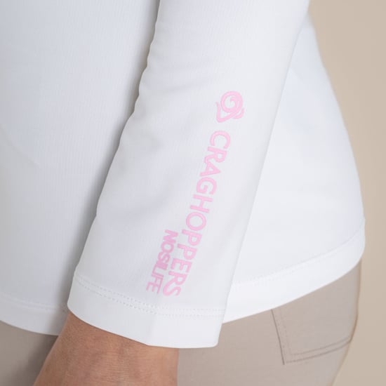 Craghoppers Dames Nosilife Langsleeve T-shirt (Wit) - Image 6