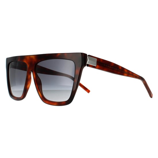 Hugo Boss Square Womens Havana Mörkgrå Gradient Solglasögon - Image 2
