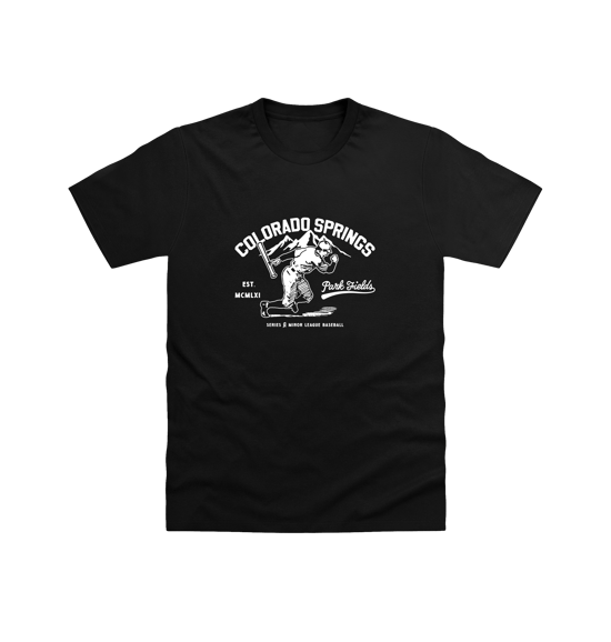 Colorado Springs Black T-Shirt - Image 1
