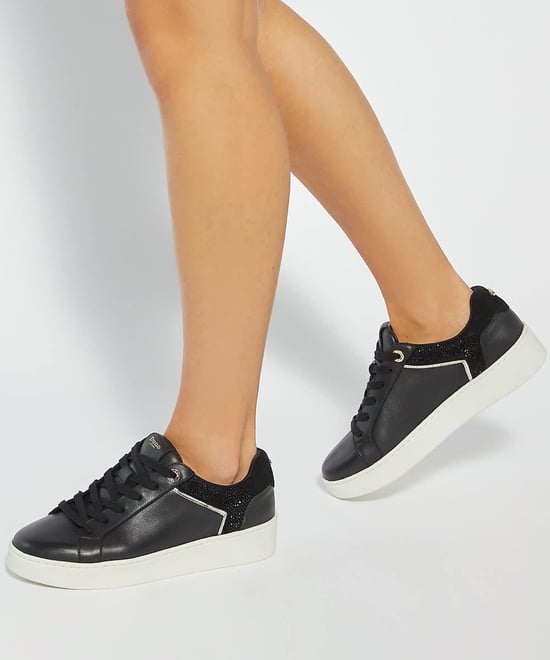 Dune Ladies Elli - Lace Up Chunky Flatform Trainers - Image 3