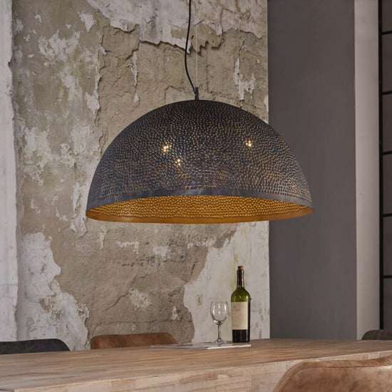 Hoyz Hoyz hanglamp Ø70 half ronde metalen hanglamp transparant - Image 4
