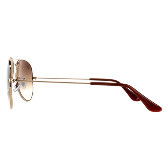 Ray-Ban Aviator Unisex Gold Brown Gradient Sunglasses RB3025 - Image 3