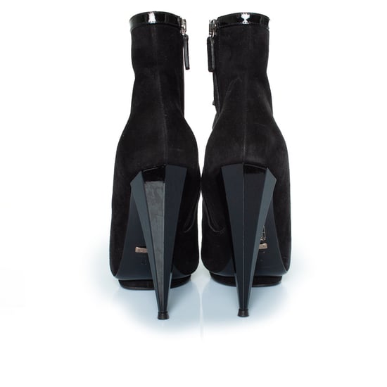 Gucci Olimpia patent and suede strap sandals - Image 6