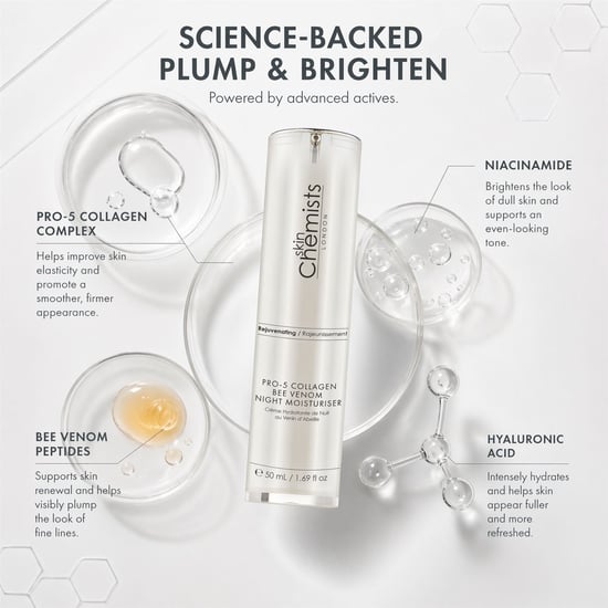 skinChemists Pro5 Collagen Bee Venom Night Moisturizer 50ml - Image 3