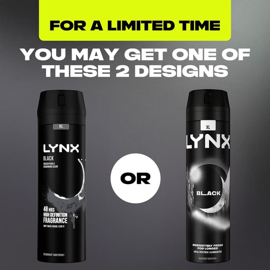 6 Pack Lynx XL Body Spray Deodorant, 200ml [Buy Six - Black] - Image 4