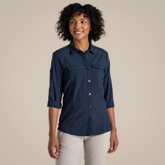 Craghoppers Dames/Dames Adventure III Nosilife Shirt Met Lange Mouwen (Blauwe Marine) - Image 6