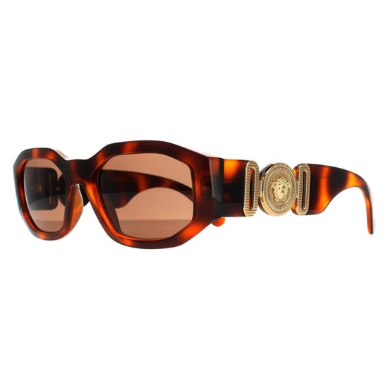 Versace rechthoek unisex havana donkerbruine VE4361 zonnebril - Image 2