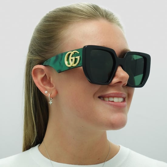 Gucci zonneBril GG0956S 001 Zwart en groene werveling Green - Image 5