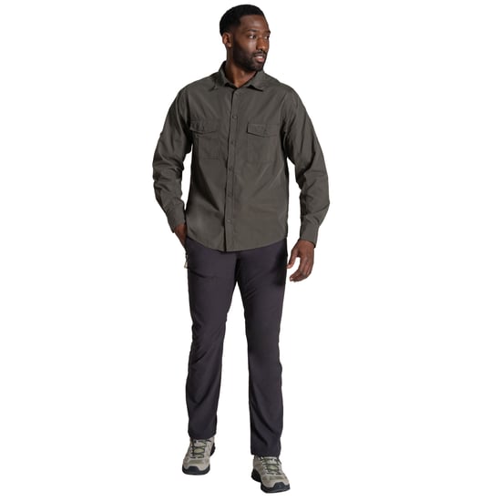 Craghoppers Heren Kiwi II shirt met lange mouwen (Cederhout) - Image 4