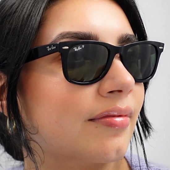 Ray-Ban Rectangle Unisex Tortoise Brown Polarized Sunglasses - Image 6