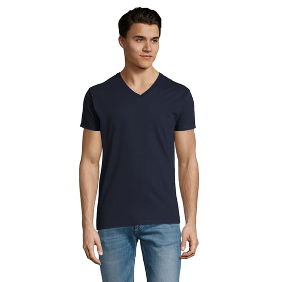SOLS Heren Imperial V Hals T-shirt (Franse marine) - Image 1
